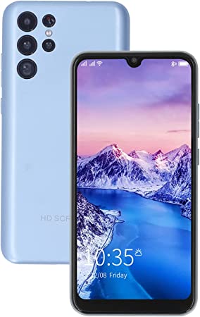 Dpofirs S22 Smartphone, 6.26in FHD Screen, 4GB RAM 64GB ROM, GSM Unlocked Smartphone for Android 10, Dual SIM Unlocked Cell Phone, 2800mAh Battery (Light Blue)