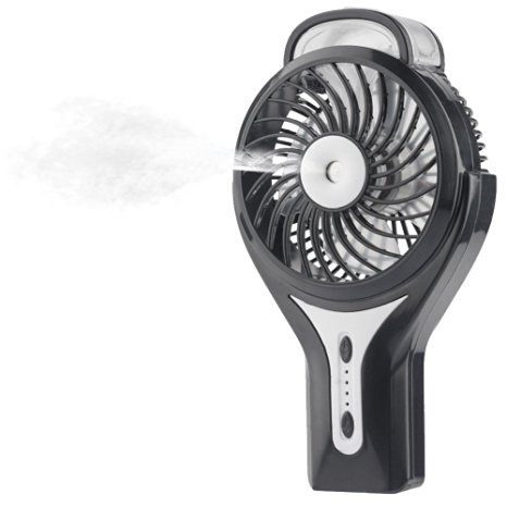 Foneso Portable Misting Fan, Mini Handheld USB Cooling Fan with Mist Humidifier for Home Office and Travel