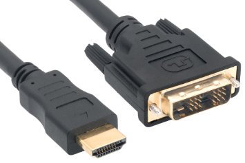 Cablelera HDMI Male/DVI-D Single Link, 2m, Black Color (ZC5695MM-2M)