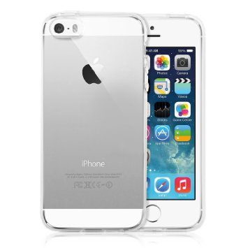 iPhone SE Case, TechRise Apple iPhone SE 5 5S Ultra Light Weight Shock-Absorption and Anti-Scratch Bump Cover Case (Crystal Clear)