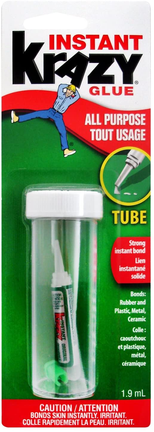 Krazy Glue All-Purpose Original Instant Glue, 1.9ml Tube (6155010100)
