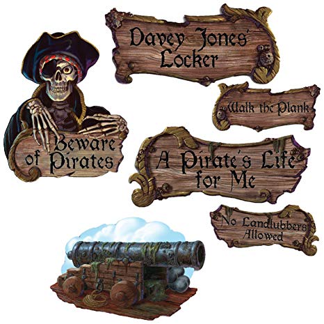 Pirate Cutouts   (4/Pkg)