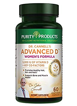 Dr. Cannell's Advanced Vitamin D Women's Formula | Purity Products | Fortified with Lutein & Biotin for Healthy Skin & Hair* | 60 Vegetarian Capsules