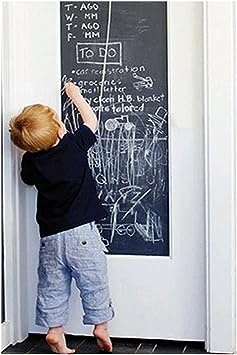 EachWell DIY Vinyl Chalkboard Removable Blackboard Wall Sticker Decal 18 x 79 with 5 Free Chalks for Home Office