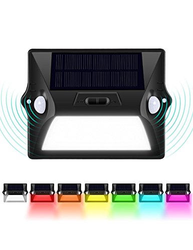 Solar Motion Sensor Light 12 LEDs 210° 5 Lighting Modes Outdoor Waterproof Solar Powered Wireless Security Lights