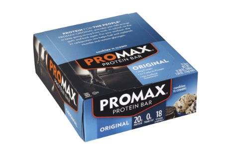 Promax Protein Bar, Cookies 'n Cream, 12-Pack