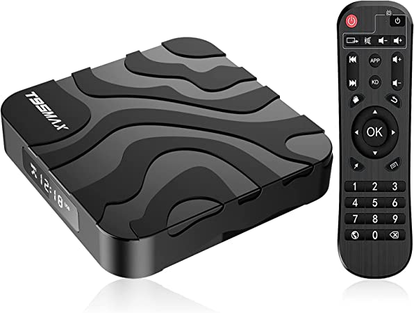 EASYTONE Android TV Box, Android TV boxes 12.0 OS 2GB Ram 16GB Rom Quad-Core CPU, T95MAX Android Box Supports 6K Ultra HD BT4.0 Dual Wi-Fi 5G/2.4G Internet TV Box