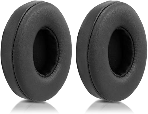 kwmobile 2X Almohadilla Compatible con Beats Solo 2 Wireless / 3 - Almohadillas de Repuesto para Cascos y Auriculares en Cuero sintético