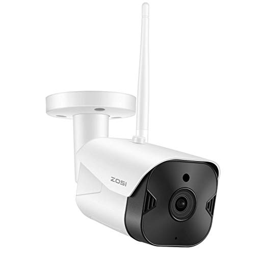 ZOSI 1080P Wireless Security Camera Outdoor Indoor, 2MP Smart IP Camera Bullet with Night Vision,Two-Way Audio, Remote Access, Motion Detection and Sound Alarms,Cloud Service/Microsd Support