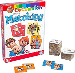 Wonder Forge CoComelon Memory Game - Engaging Brain Teaser for Kids & Adults | Enhances Focus & Matching Skills | Features Beloved Characters | Ideal Gift for Ages 3 and Up