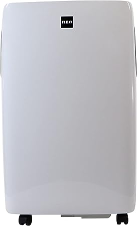 RCA RACP1240-WF-6COM 12,000 Smart Portable Air Conditioner with Wifi, Dehumidifier and Remote Control, AC for Living, Bedroom, Small/Medium Rooms in White, 12000 BTU