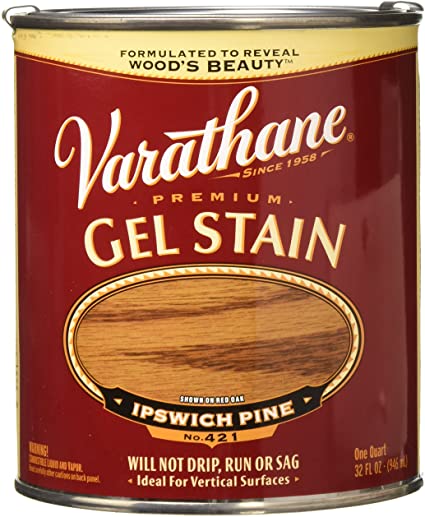 Varathane 224455H Premium Gel Stain, Quart, Ipswich Pine