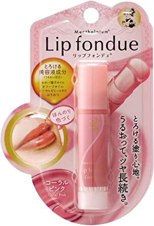 Mentholatum Lip Fondue Coral Pink Rohto Pharmaceutical