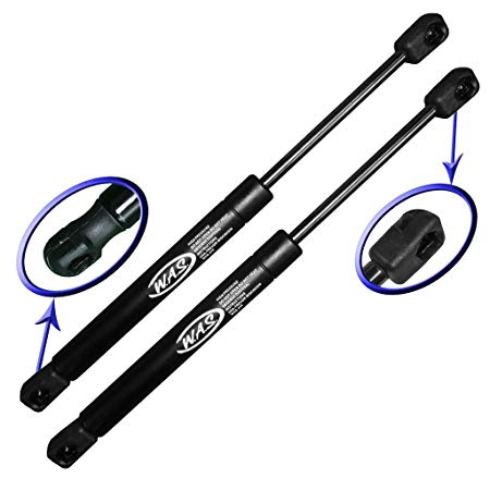 Two Rear Trunk Lid Gas Charged Lift Supports for 2010-2012 Mercury Milan Without Spoiler, 2010-2012 Ford Fusion Without Spoiler, 2010-2012 Lincoln MKZ Without Spoiler. Left and Right Side. WGS-577-2