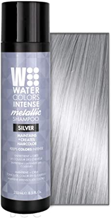 Tressa Watercolors Metallic Intense Shampoo to Freshen Color Silver 8.5 oz