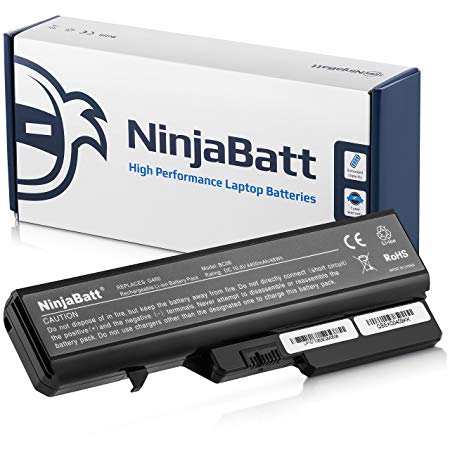 NinjaBatt Battery for Lenovo V570 G560 B570 IdeaPad Z470 Z560 Z565 Z570 Z575 L09S6Y02 L09M6Y02 L09L6Y02 G460 G565 V360 L09C6Y02 L10P6Y22 L10C6Y02 57Y6454 [6 Cells/4400mAh/48Wh]