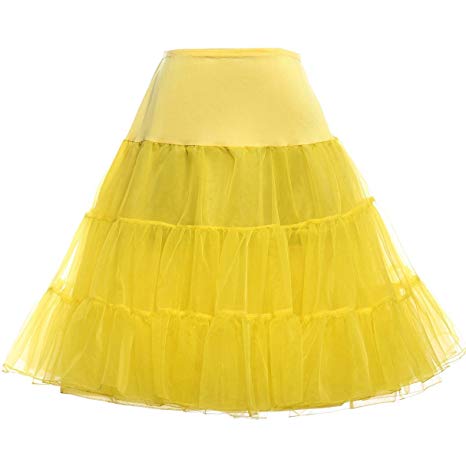 GRACE KARIN Women 50s Petticoat Skirts Tutu Crinoline Underskirt CL8922