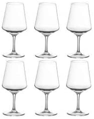 Unbreakable Wine Glasses-100% Tritan Plastic Stem Wine Glasses, set of 6-All Purpose,Red or White Wine Glass,Dishwasher Safe,BPA Free (18-ounce)