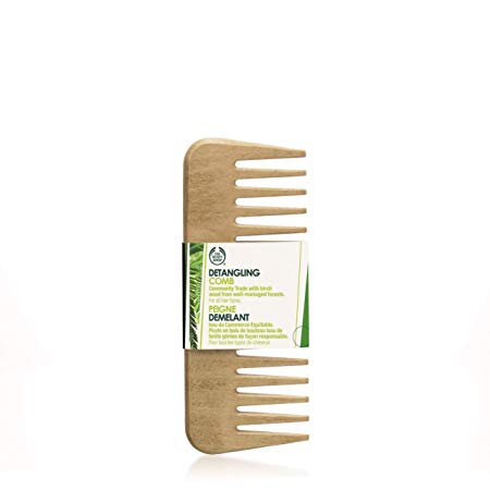 The Body Shop Detangling Hair Comb FOR ALL HAIR TYPES - Made From Birch Wood