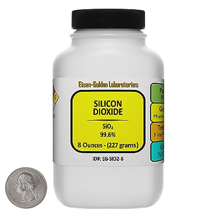 Silicon Dioxide [SiO2] 99.6% Pharmaceutical Grade Powder 8 Oz in a Bottle