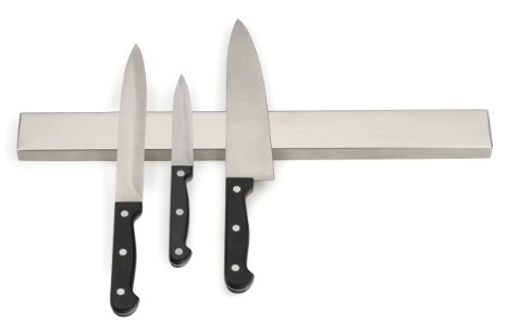 RSVP Endurance Stainless Steel 10 Inch Deluxe Magnetic Knife Bar
