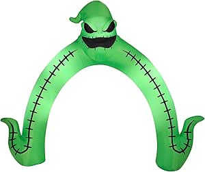 Gemmy Halloween Inflatable Oogie Boogie Archway, 10 ft Tall, Multi