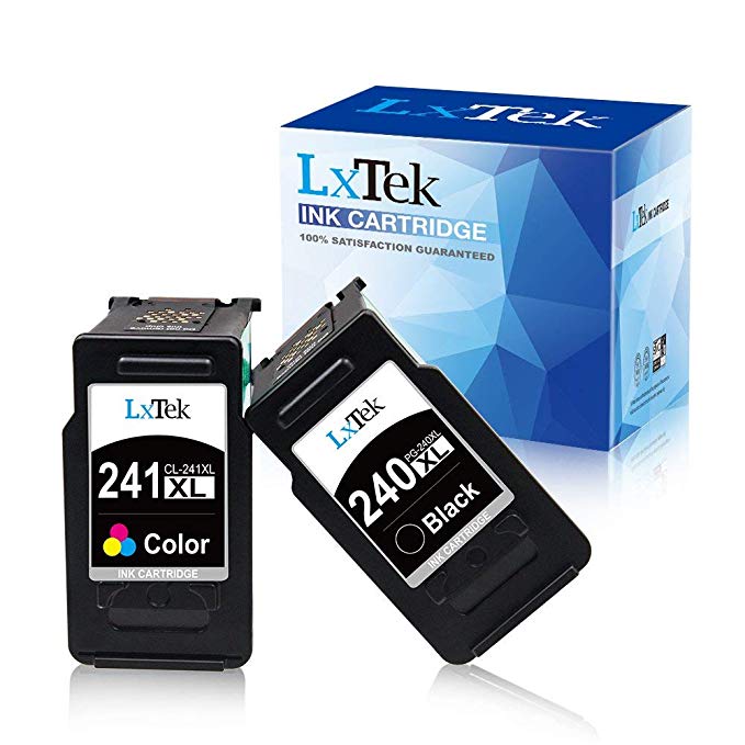 LxTek Remanufactured Ink Cartridge Replacement for Canon 240XL PG-240XL 240 241XL CL-241XL 241 to use with PIXMA MG3620 TS5120 MX472 MG3220 MG2120 MX512 MX532 MG3520 MG3222 (Black, Tri-Color, 2 Pack)