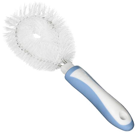 Fox Run 5231 Vegetable Brush, Plastic, White and Blue