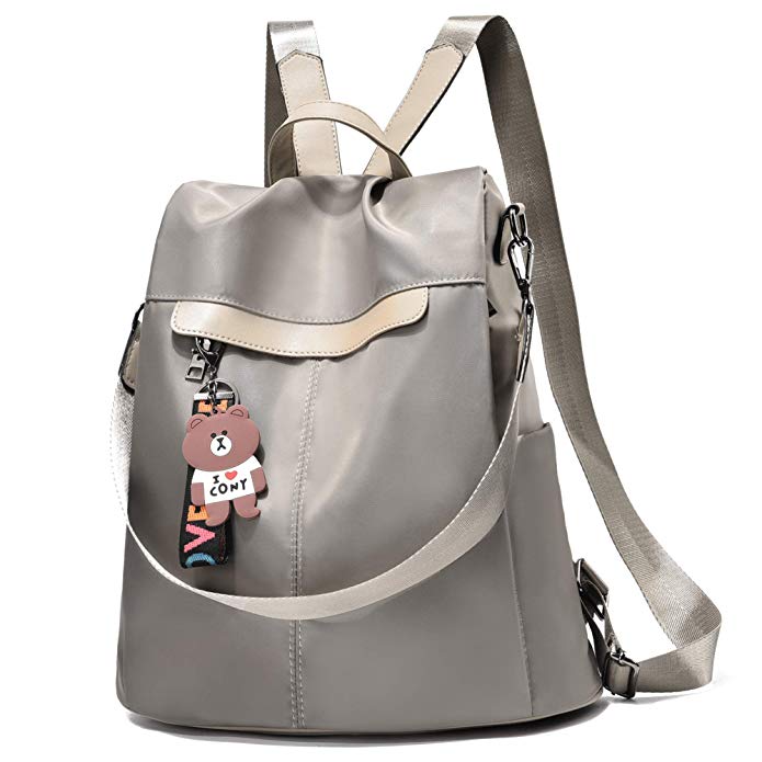Women Backpack Purse Nylon Anti-theft Waterproof Casual Rucksack Lightweight School Shoulder Bag