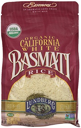 Lundberg Organic Basmati Rice, California White, 32 Ounce