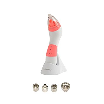 Diamond Microdermabrasion System by Appolus-Professional Microdermabrasion-Diamond Peeling-4 Diamond Tips-Pore Vacuum Extraction-Treatment for Acne Hyperpigmentation Fine Lines Wrinkles Sagging-Pink