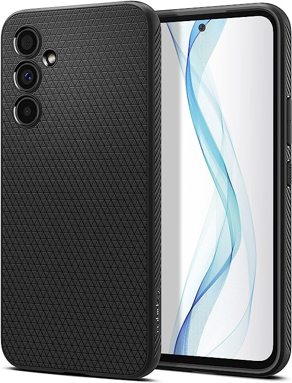 SPIGEN Liquid Air Case Designed for Samsung Galaxy A54 5G (2023) Soft TPU Armor Slim Cover - Black