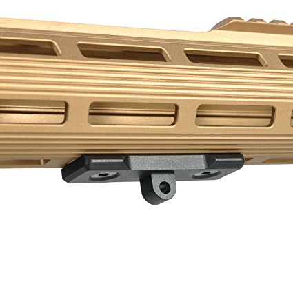 TuFok M-Lok Bipod Mount Adapter - Tactical AR15 Bipod Adaptor fits mlok Rail,Keymod Handguard,for Harris Sling Stud(Aluminum)