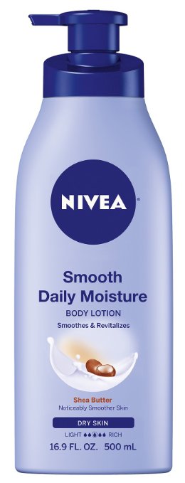 NIVEA Smooth Sensation Body Lotion Shea Butter and Hydra IQ for Dry Skin 169 Ounce