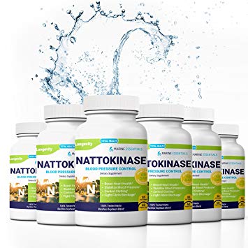 Marine Essentials Nattokinase Dietary Supplement - 100mg Vegan Formula Nattokinase Supplements for Heart Health and Circulation (360 Veg Capsules)