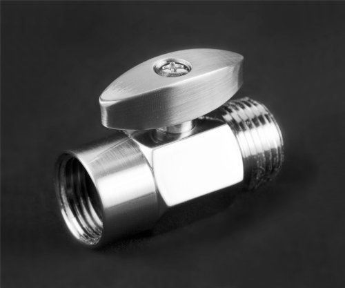 100% Chrome Ball Valve Showerhead Shut Off-Pack of 2