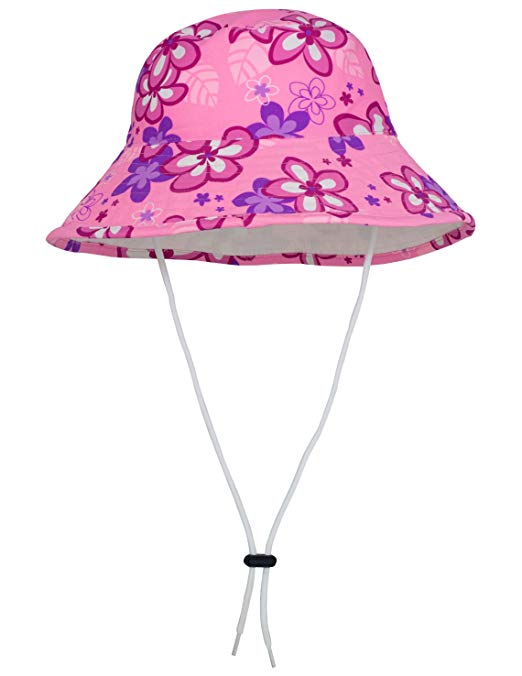 Tuga Girls Reversible Bucket Hats - UPF 50  Sun Protection Sun Hats