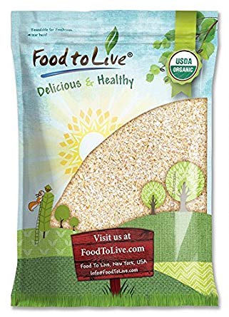 Organic Oat Bran, 6 Pounds - Non-GMO, Kosher, Raw, Vegan, Bulk, High Fiber Hot Cereal, Milled from High Protein Oats, Product of The USA