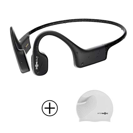 AfterShokz Xtrainerz Open Ear MP3 Bone Conduction Headphones, Black Diamond