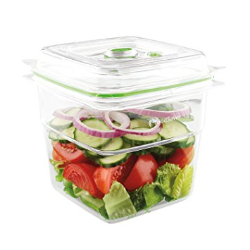 FoodSaver Vacuum Sealed Fresh Container 8-Cup, Crack/Shatter/Odor/Stain Resistant, BPA Free