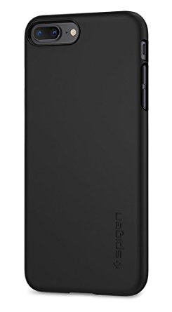 Spigen Thin Fit [2nd Generation] iPhone 8 Plus Case / iPhone 7 Plus Case with SF Coated Premium Matte Finish Coating for Apple iPhone 8 Plus (2017) / iPhone 7 Plus (2016) - Black