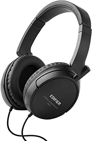 Edifier H840 Audiophile Over-The-Ear Headphones - Hi-Fi Over-Ear Noise-Isolating Audiophile Closed Monitor Stereo Headphone - Black