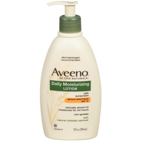 Aveeno Active Naturals Daily Moisturizing Lotion with SPF 15, 12 Ounce