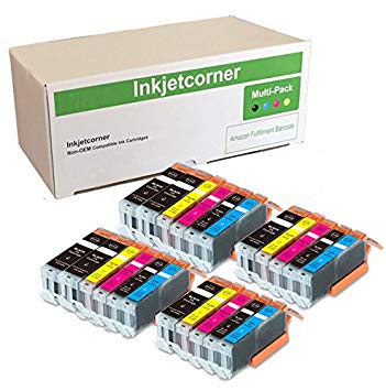 Inkjetcorner 22 Pack Compatible Ink Cartridges Replacement for PGI 270XL CLI 271XL for use with Series MG5700 MG6800 TS5020 TS6020 Printers (6 Black, 4 Small Black, 4 Cyan, 4 Magenta, 4 Yellow)