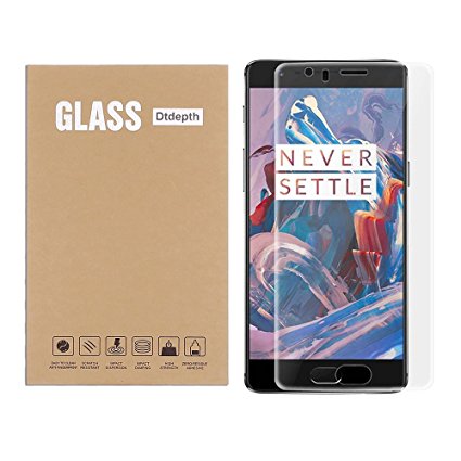 Dtdepth OnePlus 5 Premium Full Transparent Coverage Tempered Glass Screen Protector With Curved Edge