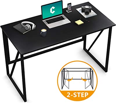 Cubiker Writing Computer Desk 39” Modern Simple Study Desk Laptop Table for Home Office Desk, Easy Assembly Black