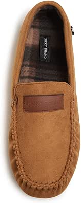 Lucky Brand Mens Micro-Suede Moccasin Loafer Slippers