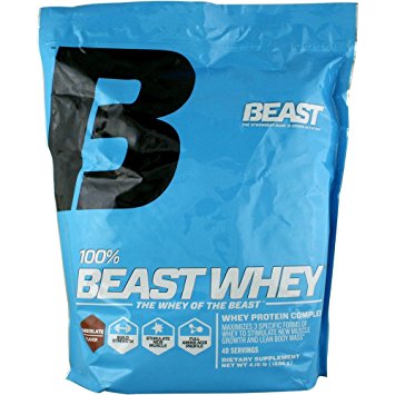 Beast Sports Nutrition 100% Beast Whey Protein Complex, Chocolate, 4.16 Pound
