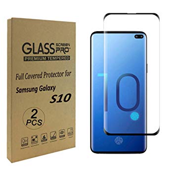 Galaxy S10(6.1in) Screen Protector,Case-Friendly,Ultra-Clear,Bubble-Free Tempered Glass Screen Protector for Samsung S10