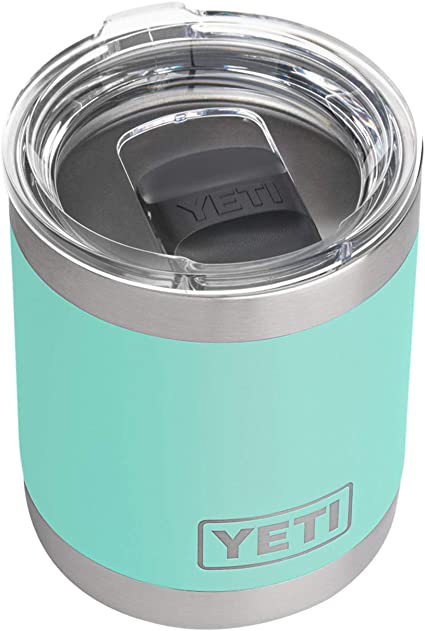 YETI Rambler 10 oz Lowball, Vacuum Insulated, Stainless Steel with MagSlider Lid, Seafoam